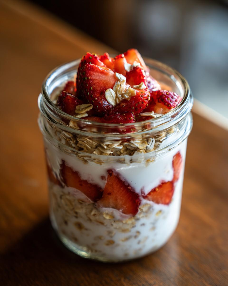 Strawberry Cream Overnight Oats - detail 1
