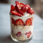 Strawberry Cream Overnight Oats
