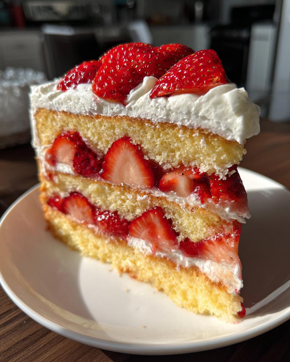 Strawberry Shortcake Layer Cake - detail 1
