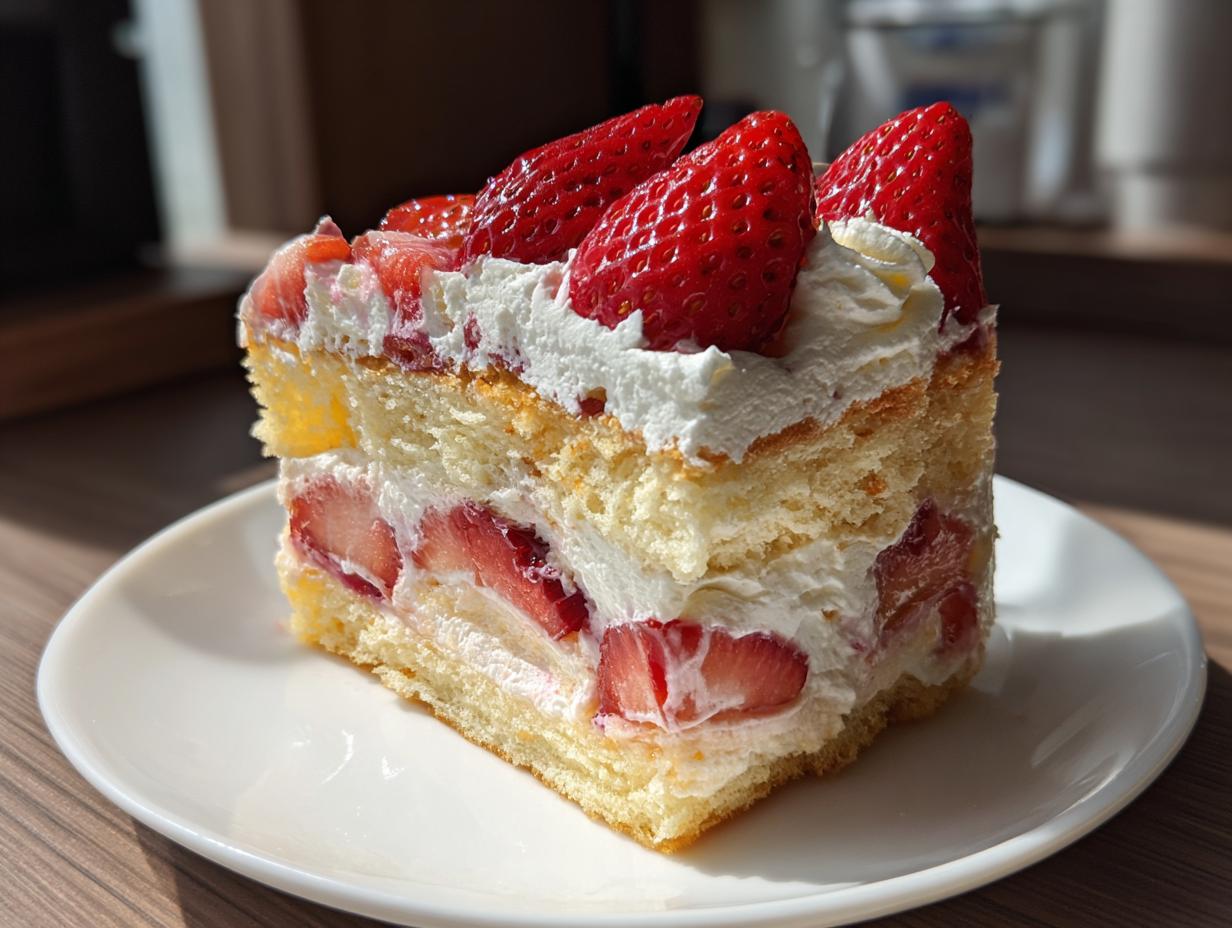 Strawberry Shortcake Poke Cake - detail 1