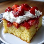Strawberry Shortcake Sheet Cake