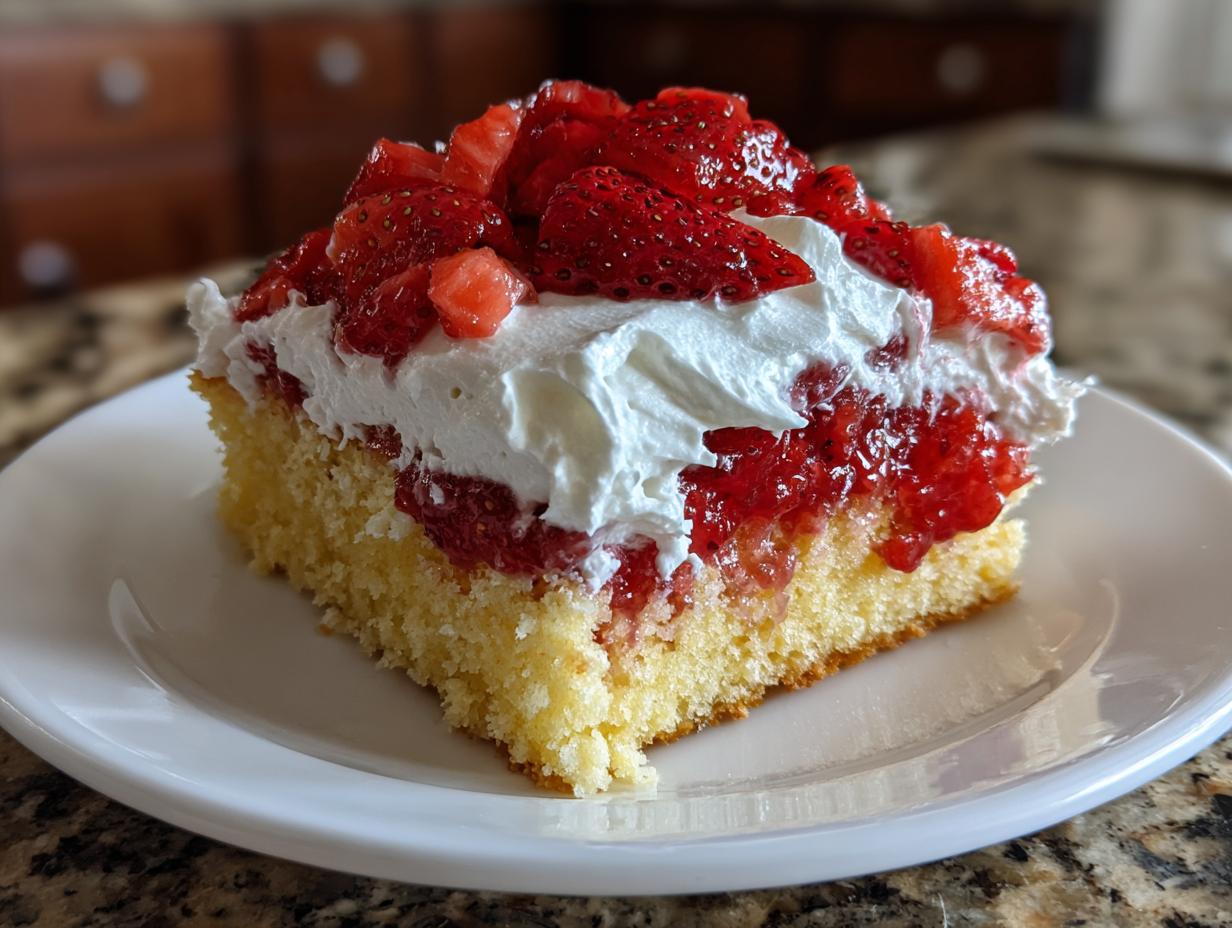 Strawberry Shortcake Sheet Cake - detail 1