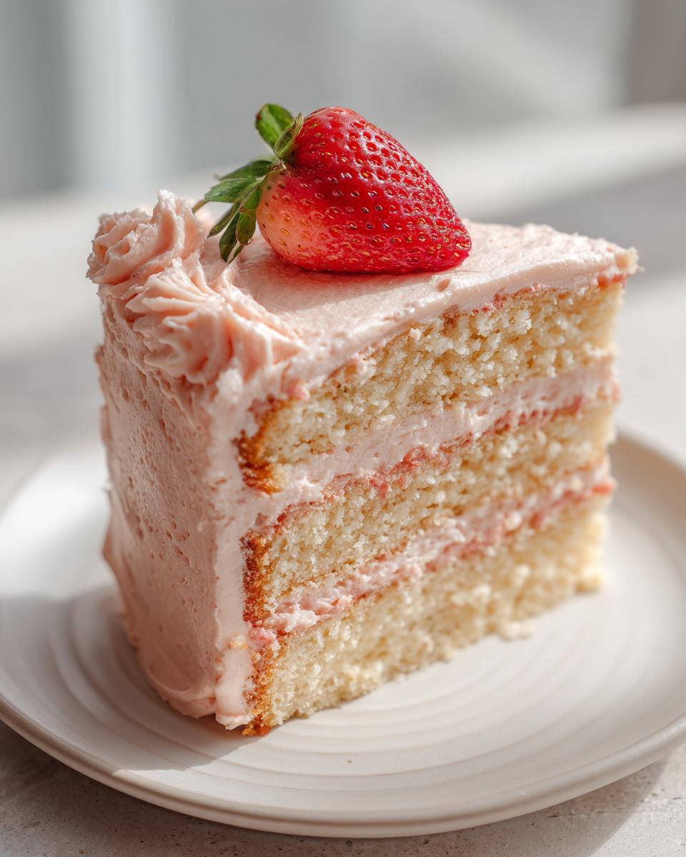 Strawberry Vanilla Buttercream Cake - detail 1
