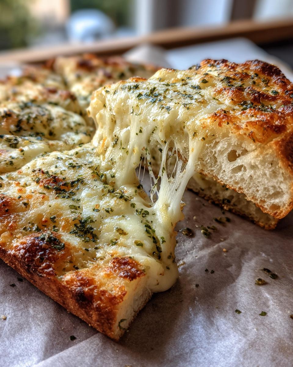 Stuffed Garlic Bread with Mozzarella - detail 2