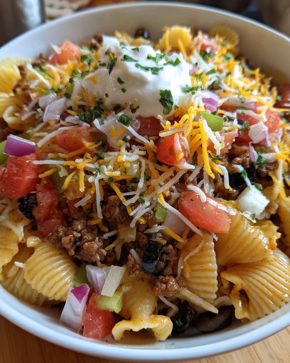 Taco Pasta Salad - detail 1