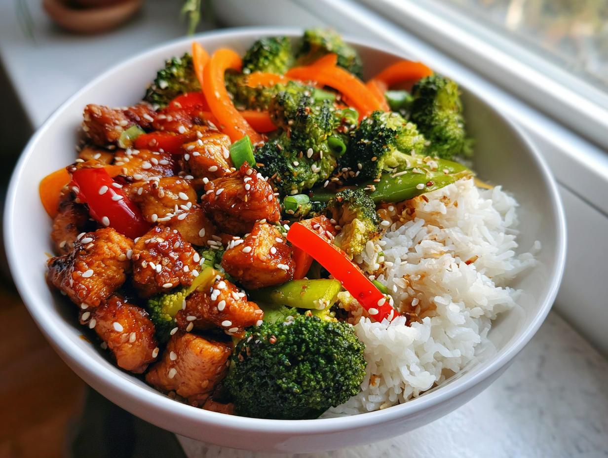 Teriyaki Chicken Veggie Bowl - detail 2