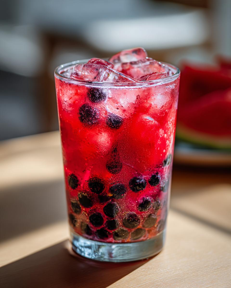 Viral Watermelon Popping Boba Drink - detail 1