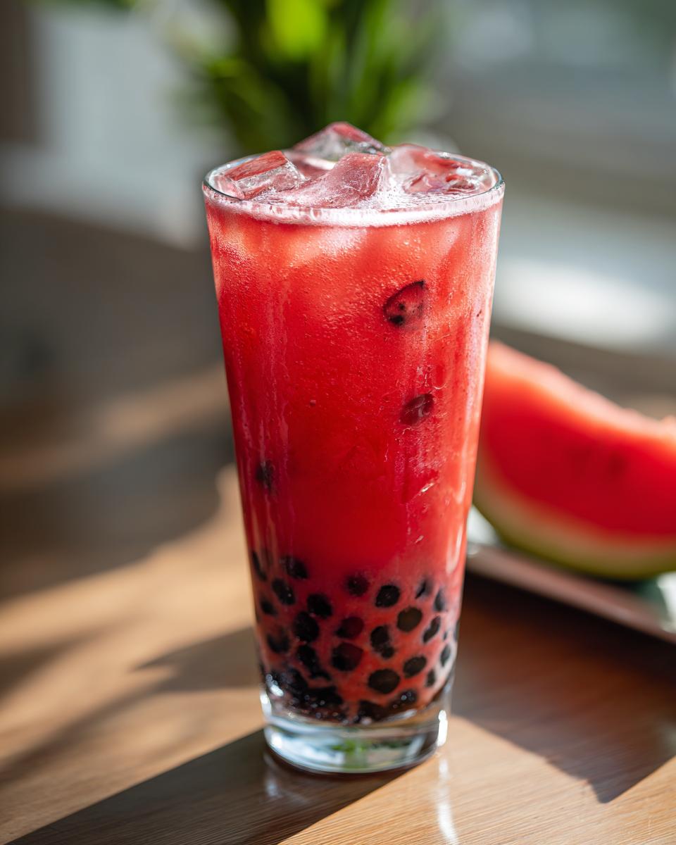 Viral Watermelon Popping Boba Drink - detail 2