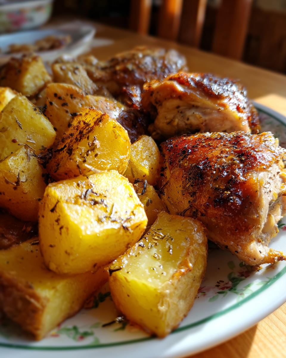 baked chicken potatoes - detail 2