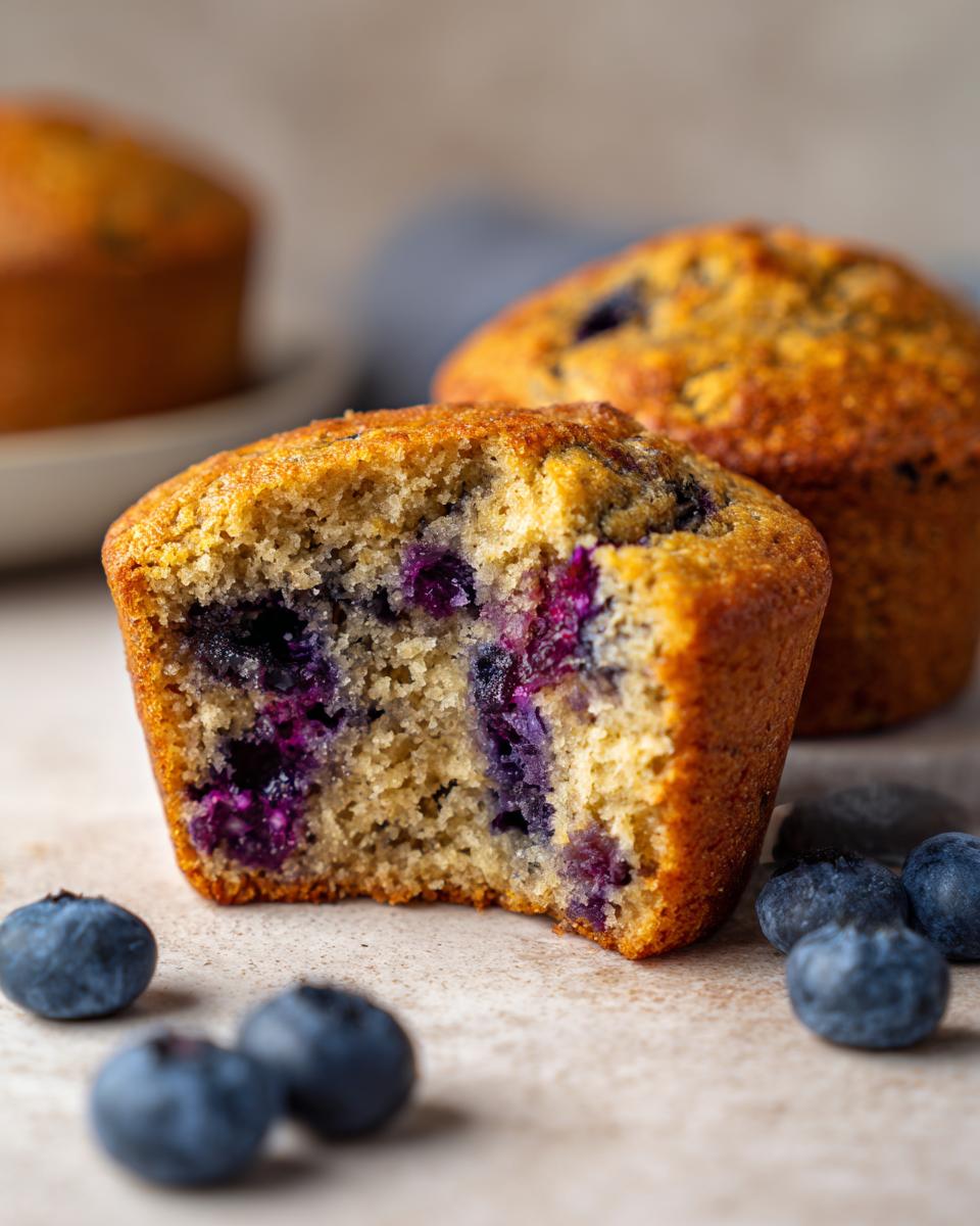 banana blueberry muffins - detail 2