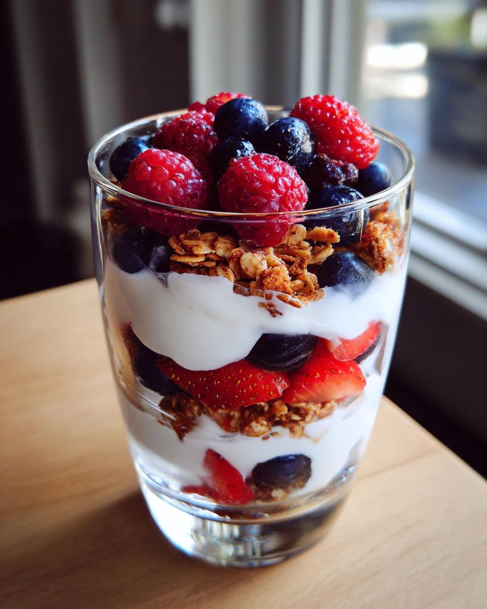 berry yogurt parfait - detail 1