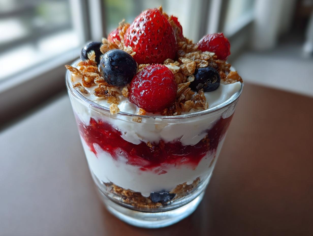 berry yogurt parfait - detail 2