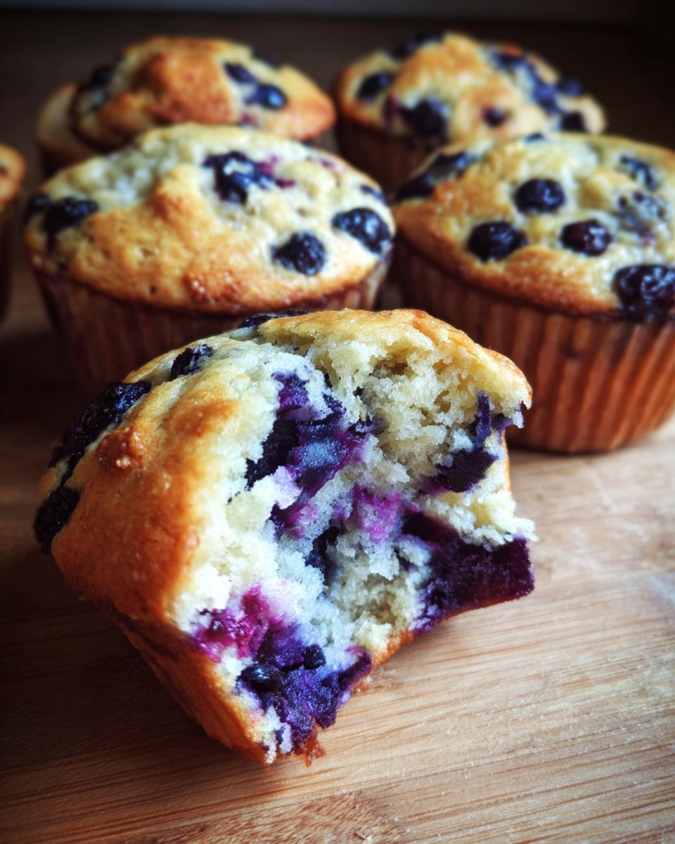 blueberry greek yogurt muffins healthy - detail 1