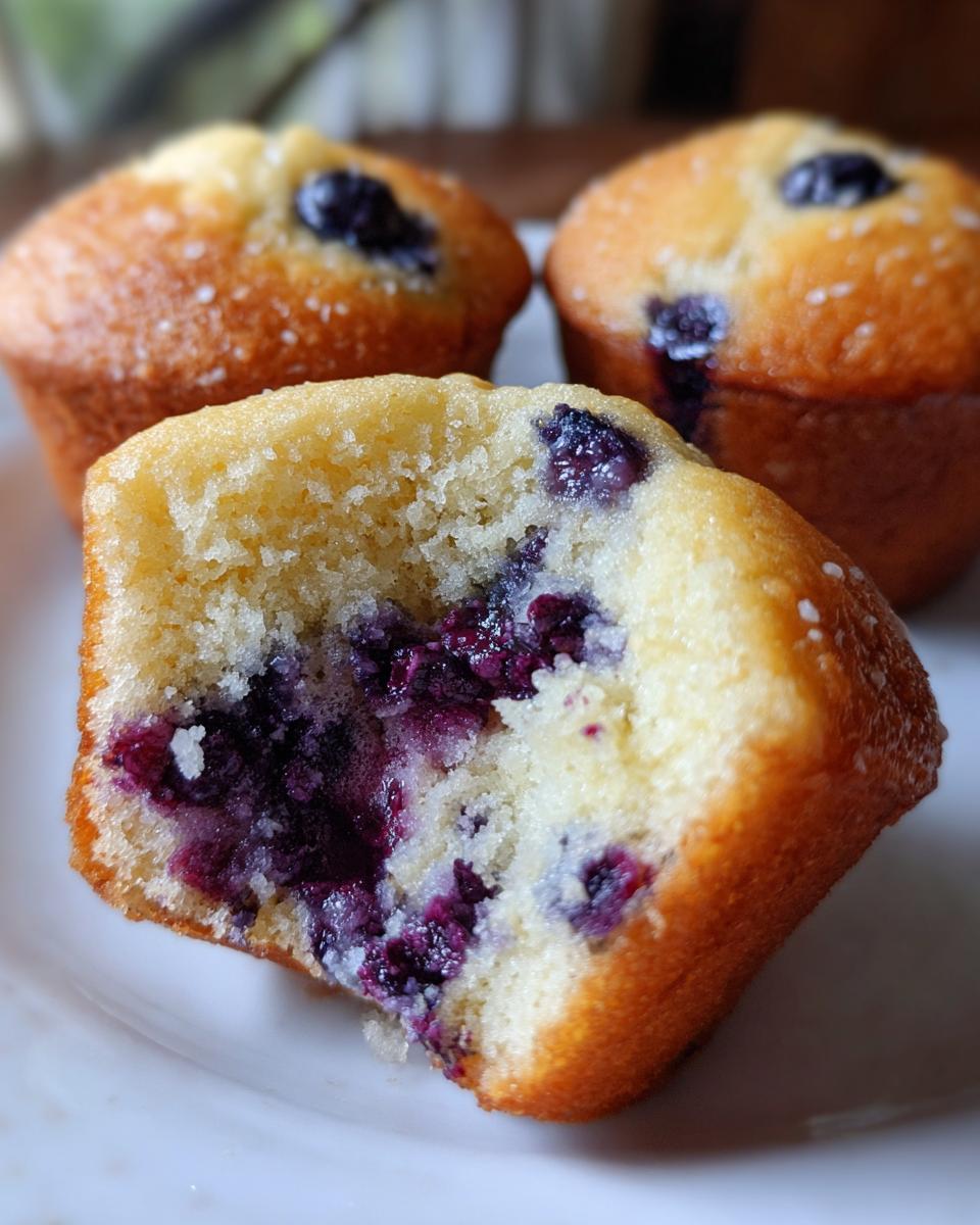 blueberry greek yogurt muffins healthy - detail 2