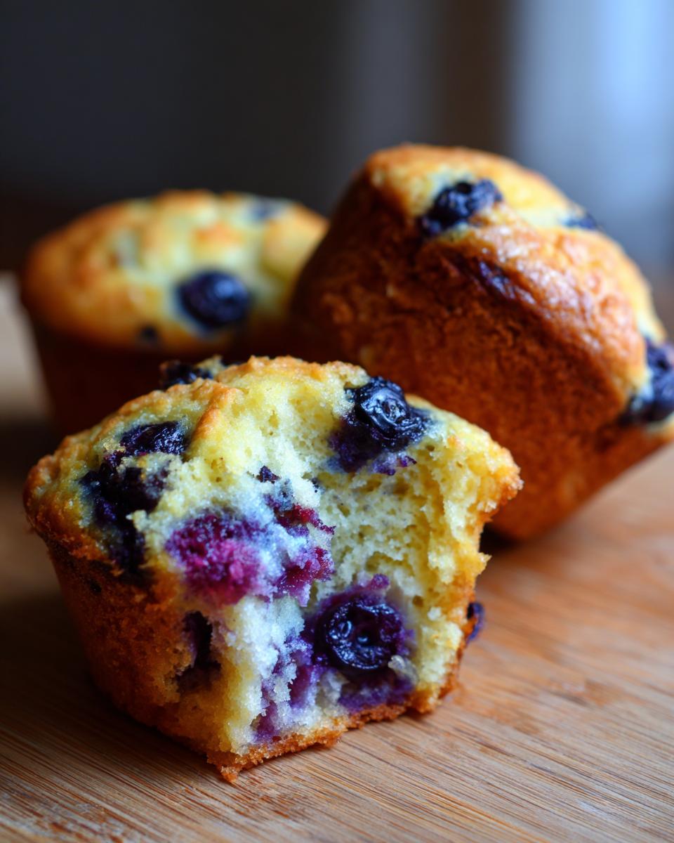 blueberry yogurt muffins - detail 1