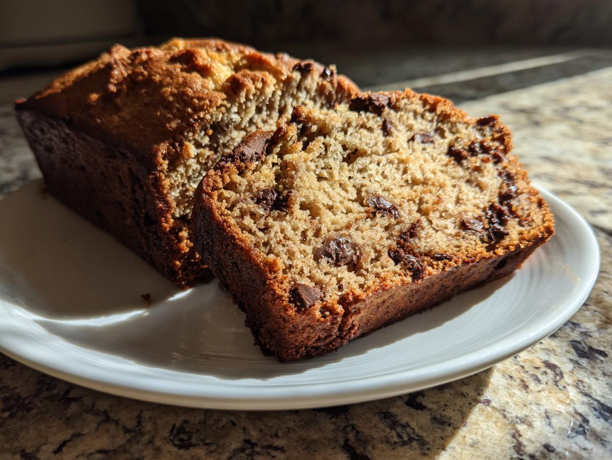 chocolate banana bread - detail 2