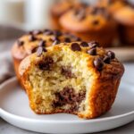 chocolate chip greek yogurt muffins fluffy