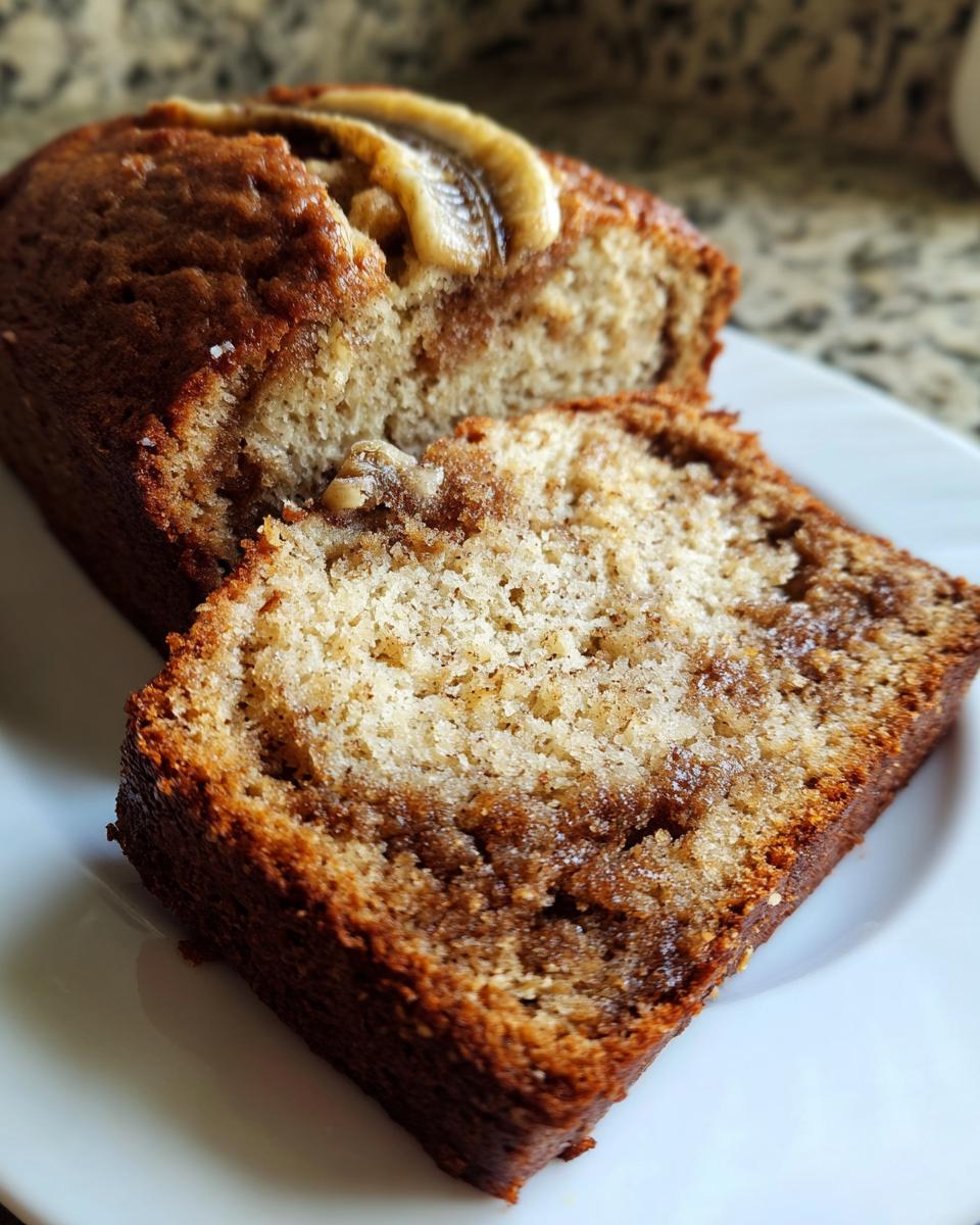 cinnamon banana bread - detail 1