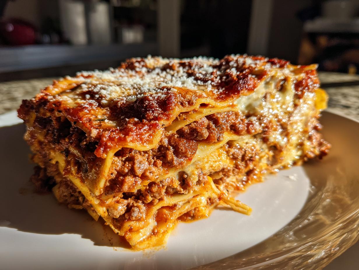 classic easy homemade lasagna layered - detail 1