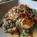 creamy tuscan garlic chicken skillet recipe