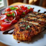 crispy chicken milanese with tomato salad simple dinner