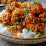 crispy orange chicken rice bowl easy recipe