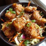 crispy sriracha chicken cabbage bowl healthy recipe