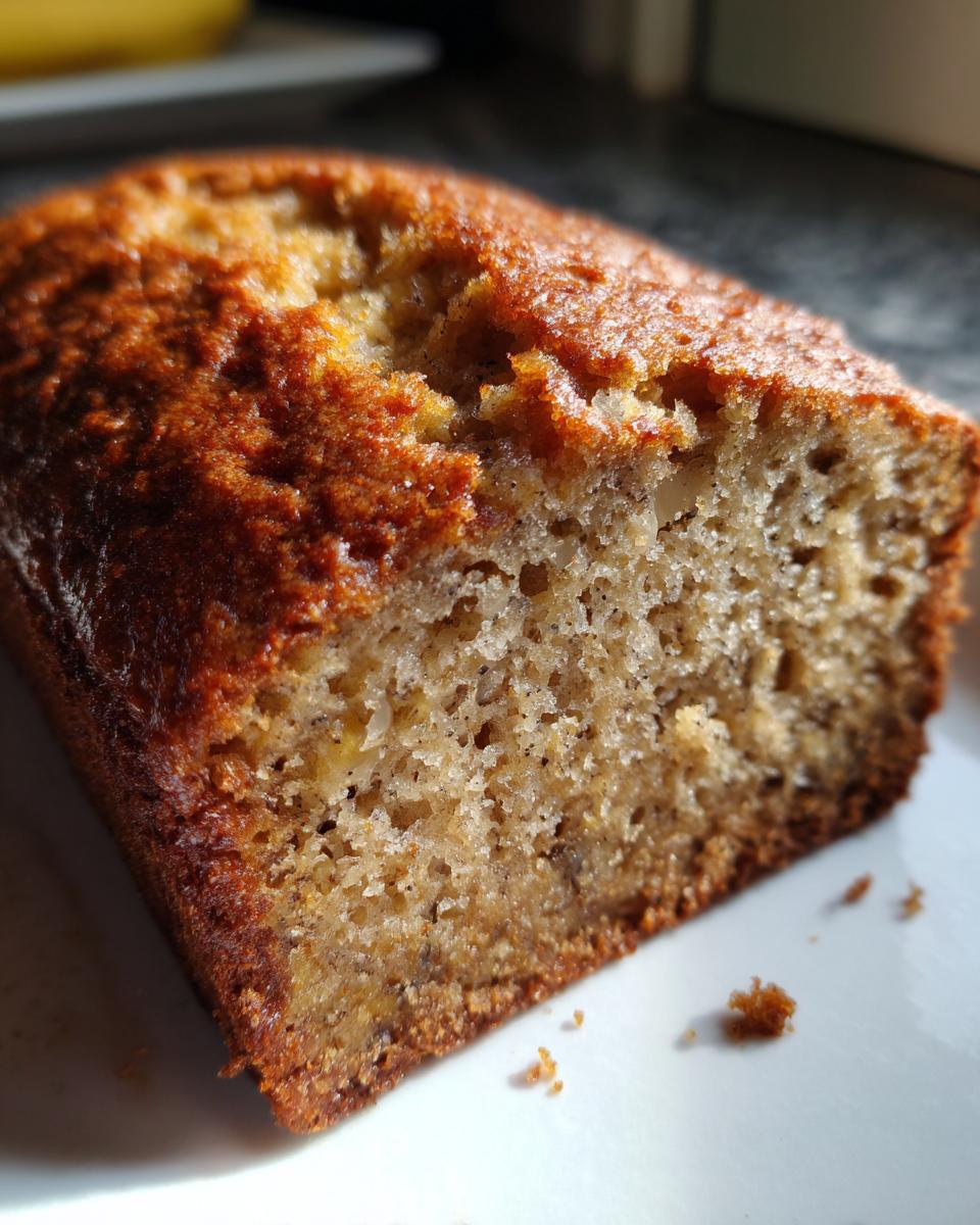 eggless banana bread - detail 2