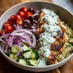 greek chicken tzatziki bowl fresh balanced meal