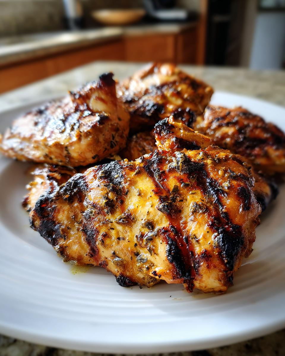 greek yogurt marinated chicken healthy protein dinner - detail 2