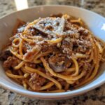 ground turkey mushroom pasta comfort recipe