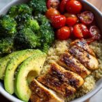 high protein chicken bowl