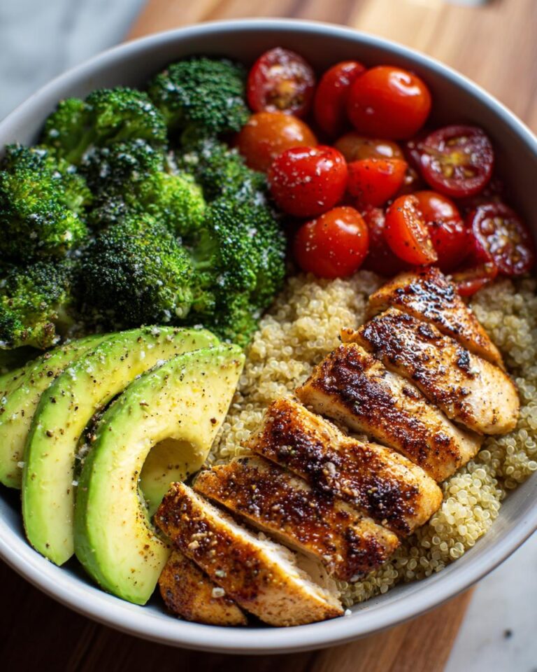 high protein chicken bowl
