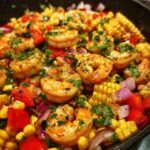 high protein shrimp corn salad fresh summer meal