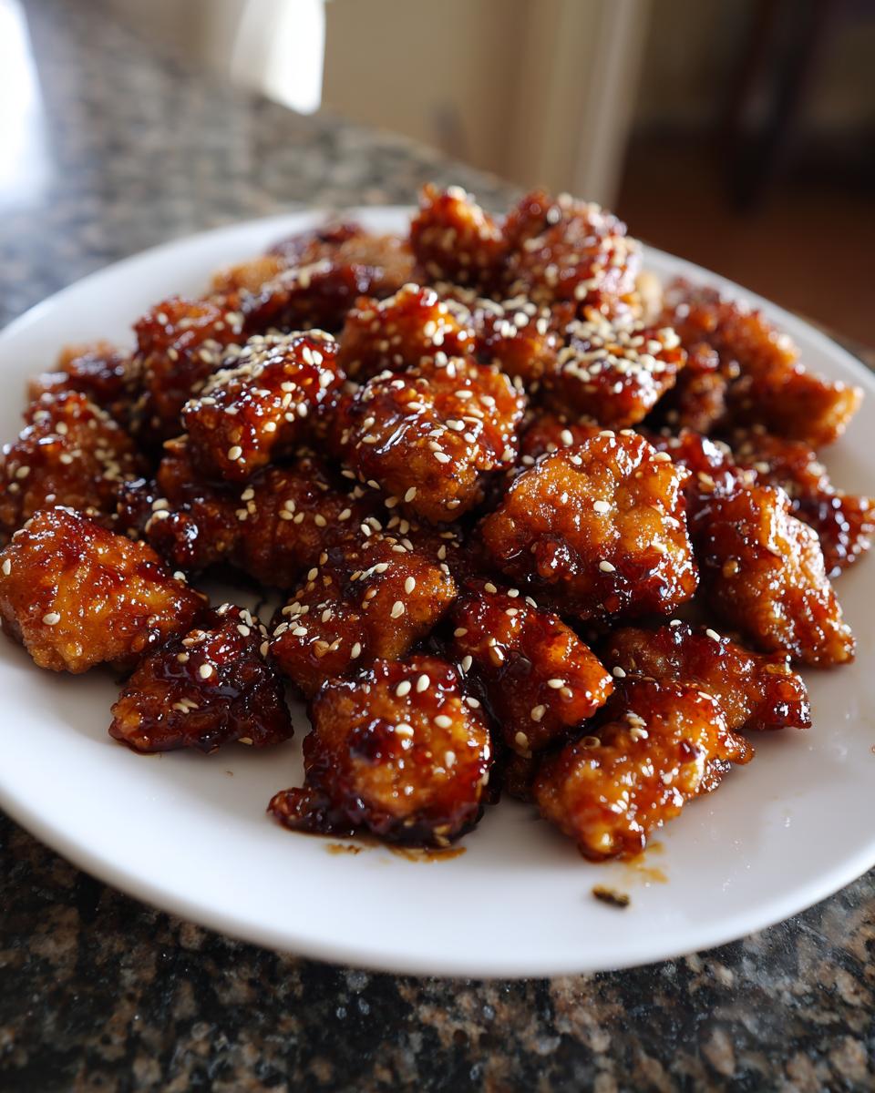 honey garlic chicken - detail 2
