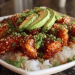 hot honey crispy chicken bowl sweet spicy meal