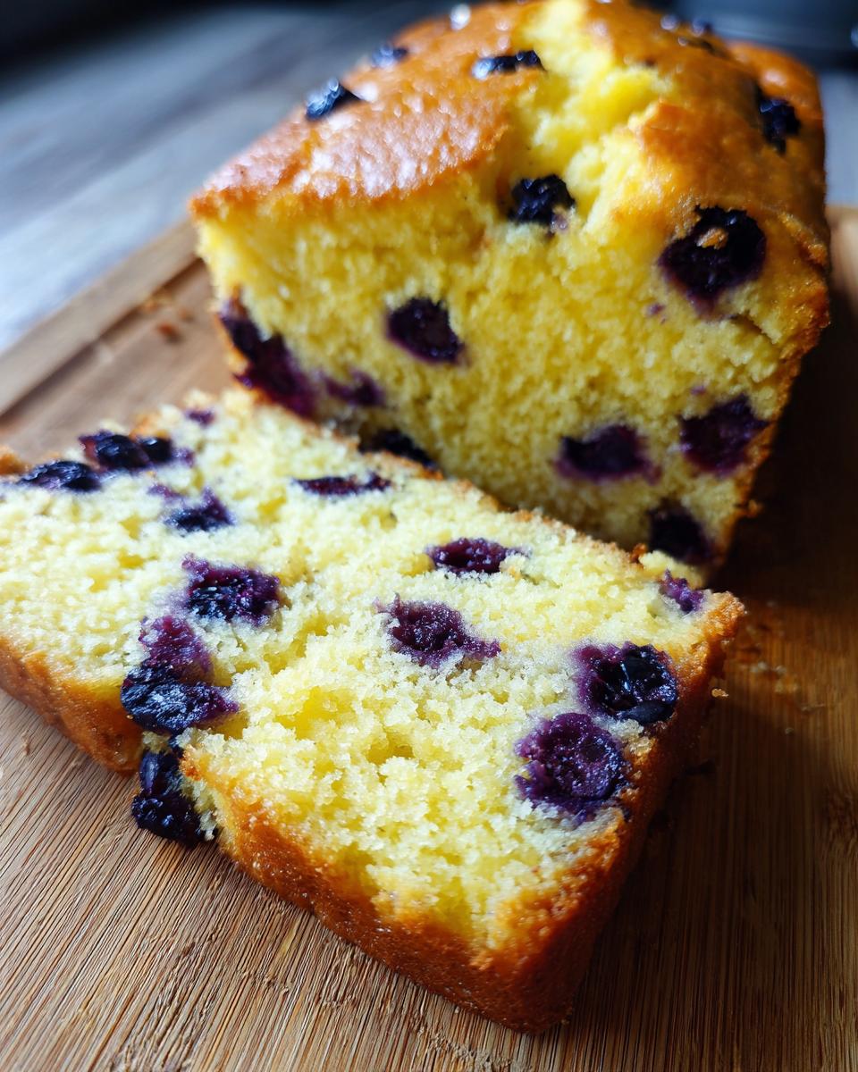 lemon blueberry cake - detail 1