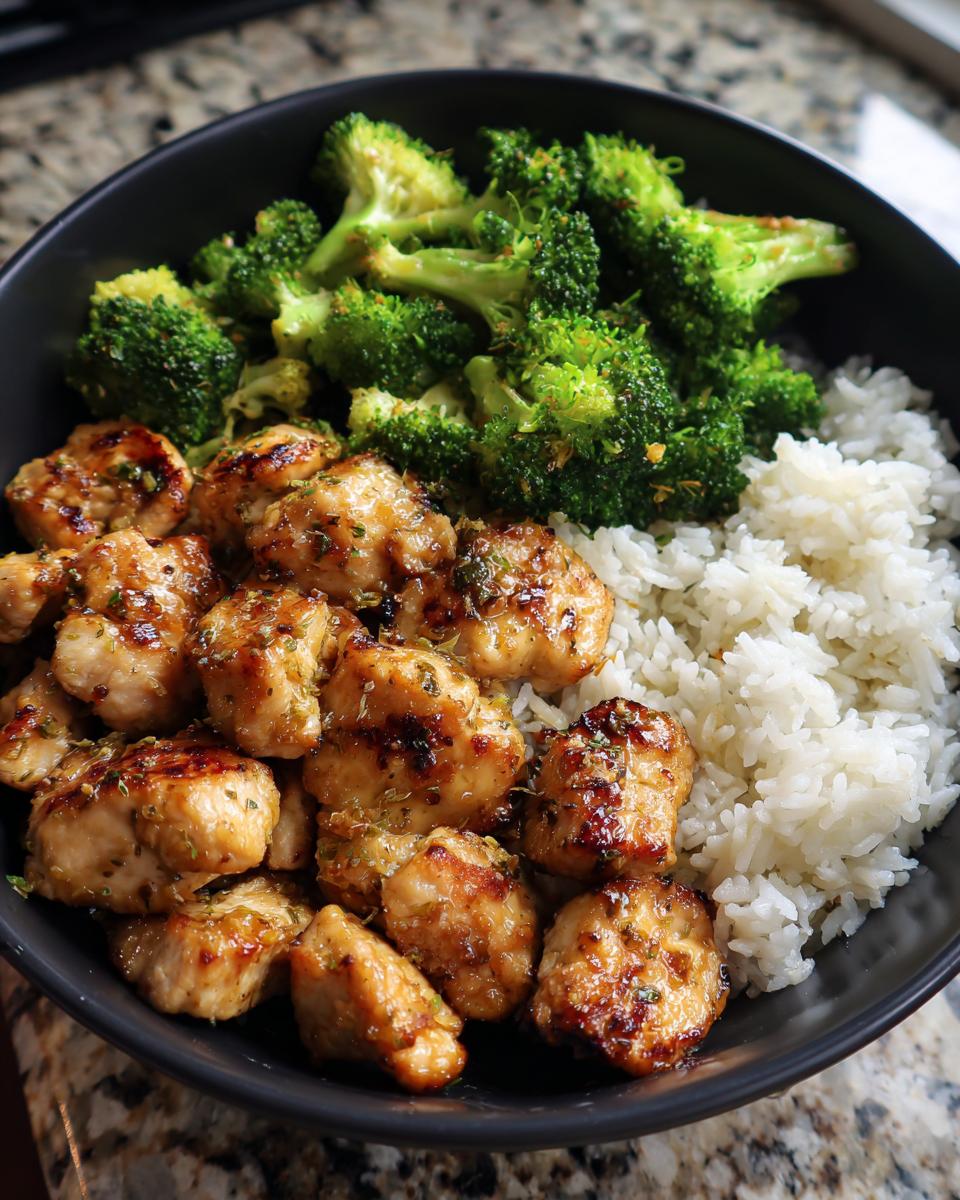 lemon chicken bowl - detail 2