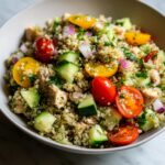 lemon herb chicken quinoa bowl balanced meal
