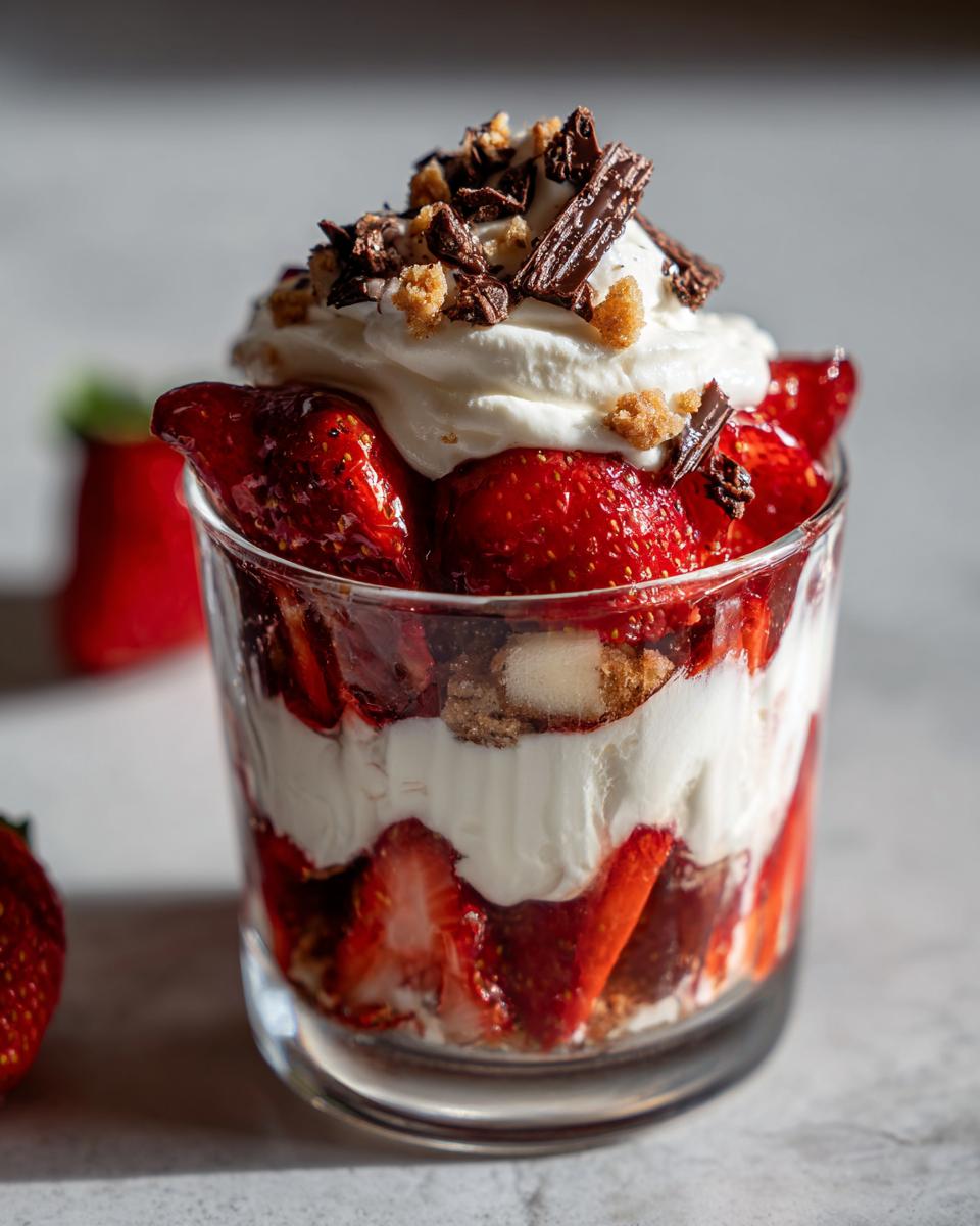 mini strawberry dessert - detail 1