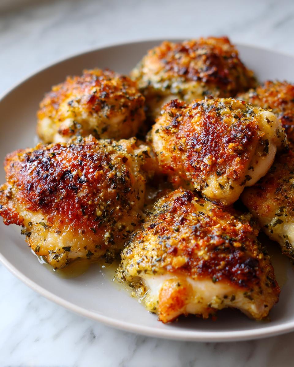 oven baked garlic chicken - detail 1