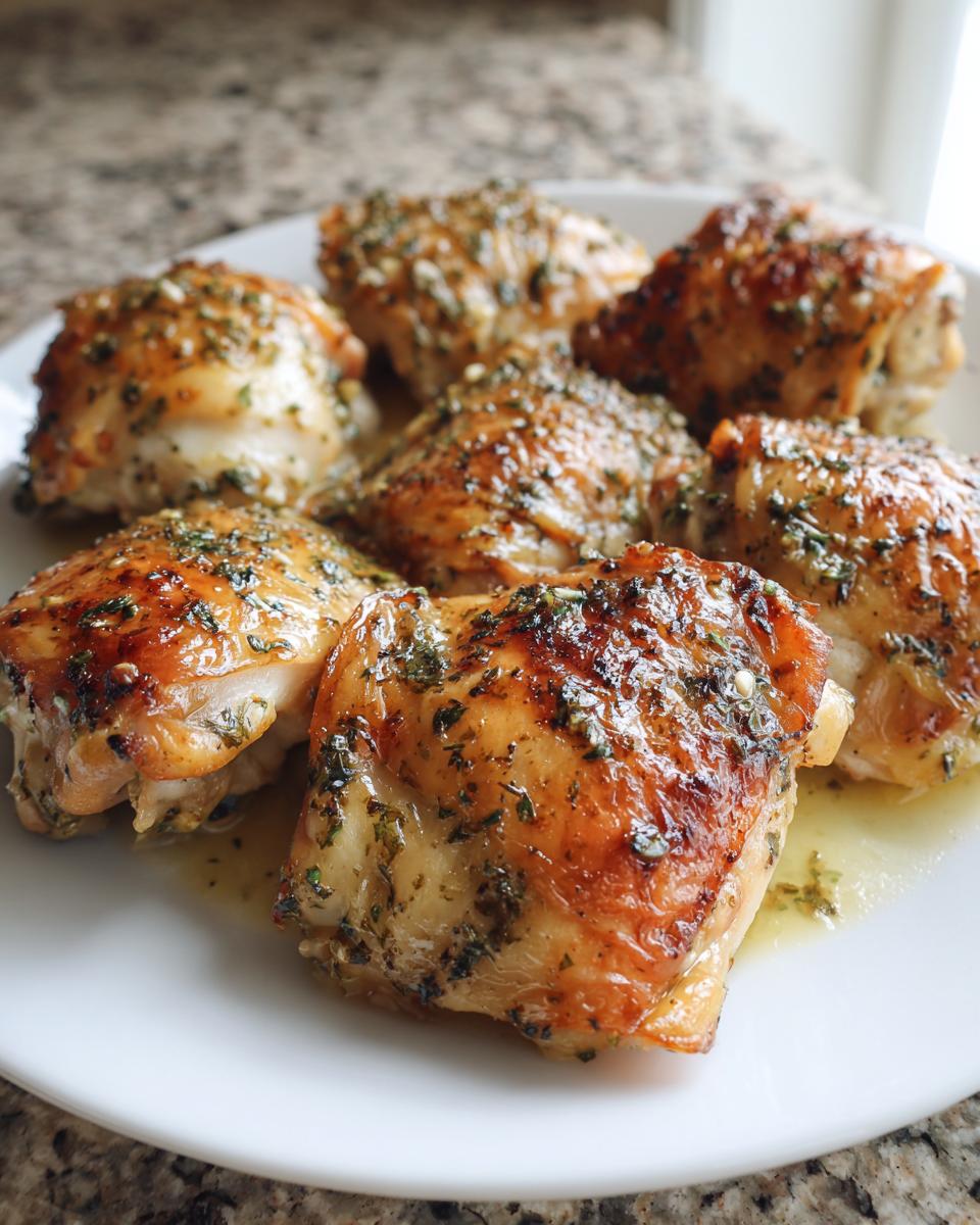 oven baked garlic chicken - detail 2