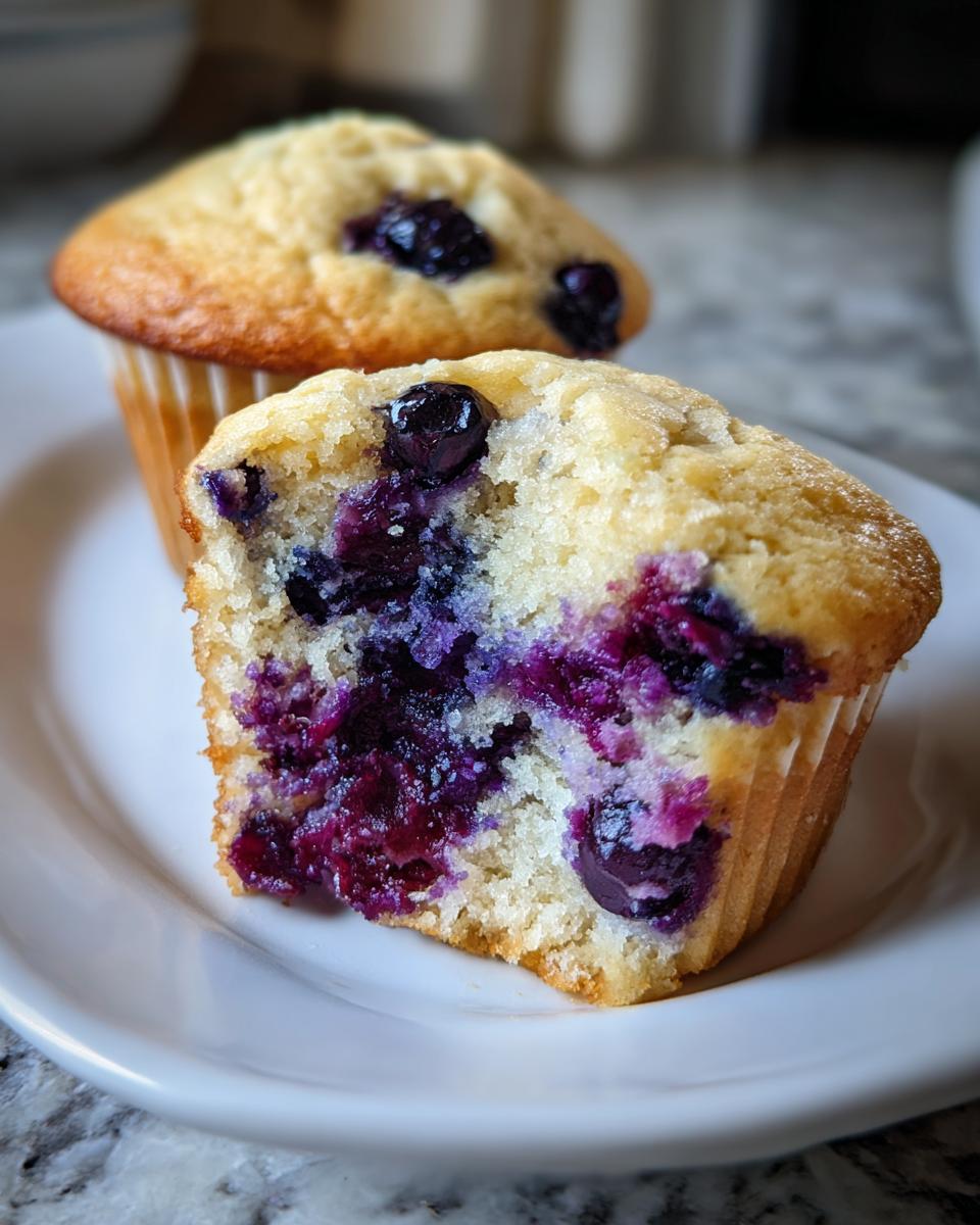 protein blueberry muffins - detail 1