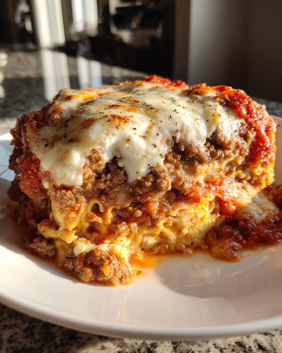 skillet lasagna - detail 1