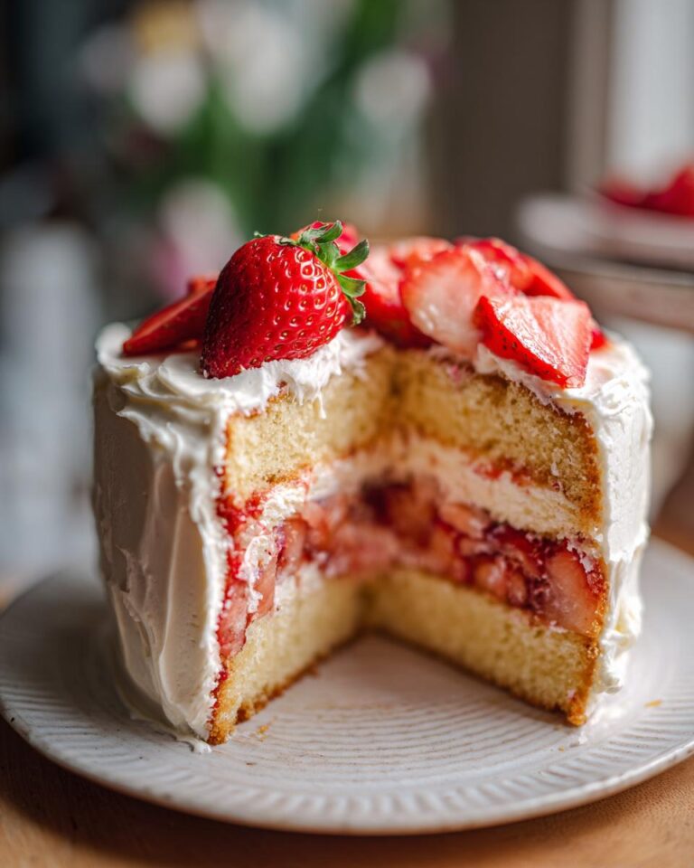 strawberry cake easy