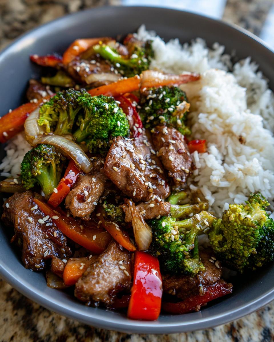 teriyaki chicken vegetable bowl easy recipe - detail 1