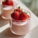 3 ingredient light strawberry mousse