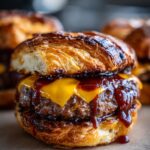 BBQ smash burger croissant sweet smoky easy recipe