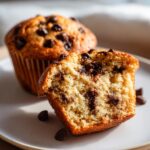 Greek yogurt chocolate chip muffins healthy easy recipe
