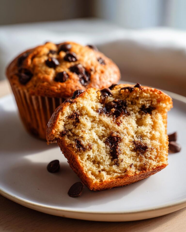 Greek yogurt chocolate chip muffins healthy easy recipe